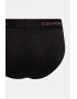 Calvin Klein 000NB4075A-Q6A, Hip Brief 3 pcs Modern Cotton, με μεταλλιζέ logo,  ΜΑΥΡΑ